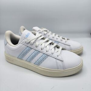 Adidas White and Blue Sneakers